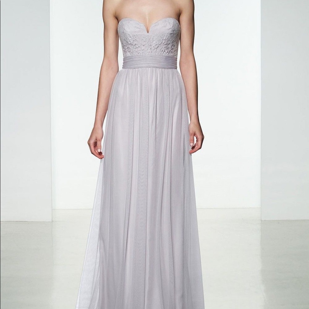 Amsale G953 dove size 12 - Picture 6 of 7
